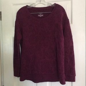 Sonoma pullover purple floral top